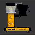 Yellow And Black 3D Printer With Material Extruder Control Panel For Precision Printing Tasks